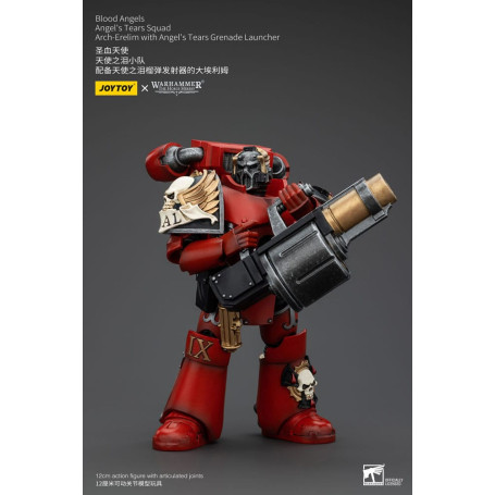 JoyToy Space Marines - Blood Angels - Escuadra Angel's Tears - Arch-Erelim con Lanzagranadas Angel's Tears 1/18