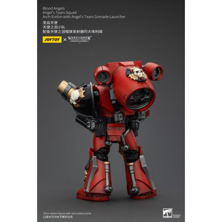 JoyToy Space Marines - Blood Angels - Escuadra Angel's Tears - Arch-Erelim con Lanzagranadas Angel's Tears 1/18