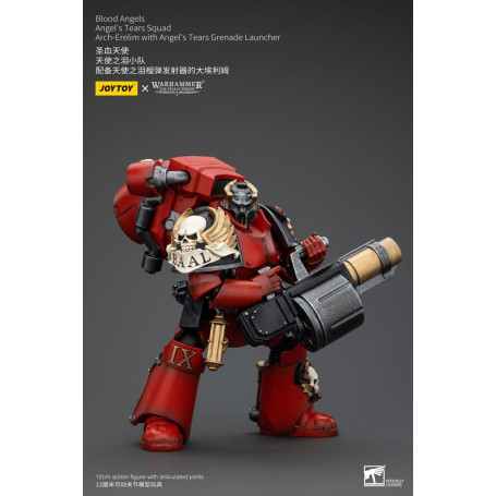 JoyToy Space Marines - Blood Angels - Escuadra Angel's Tears - Arch-Erelim con Lanzagranadas Angel's Tears 1/18
