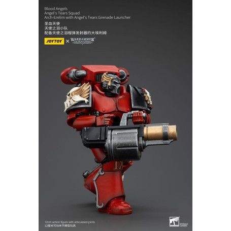JoyToy Space Marines - Blood Angels - Escuadra Angel's Tears - Arch-Erelim con Lanzagranadas Angel's Tears 1/18