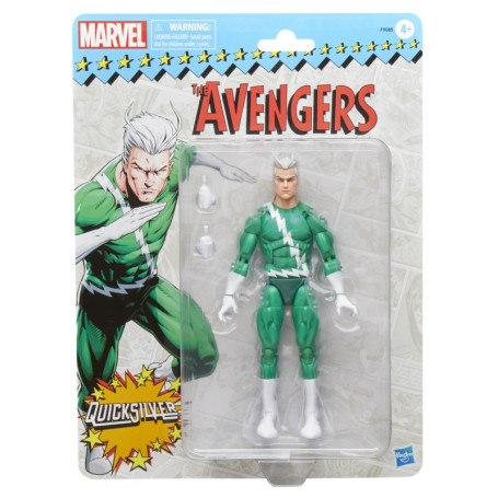 Marvel Legends Vengadores - Quicksilver Tarjeta Retro