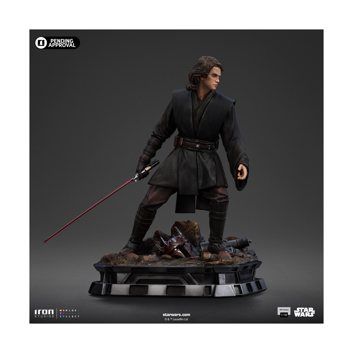 Iron Studios Star Wars - Anakin Skywalker Versión Caballero Jedi - BDS Art Escala 1/10 - Ahsoka