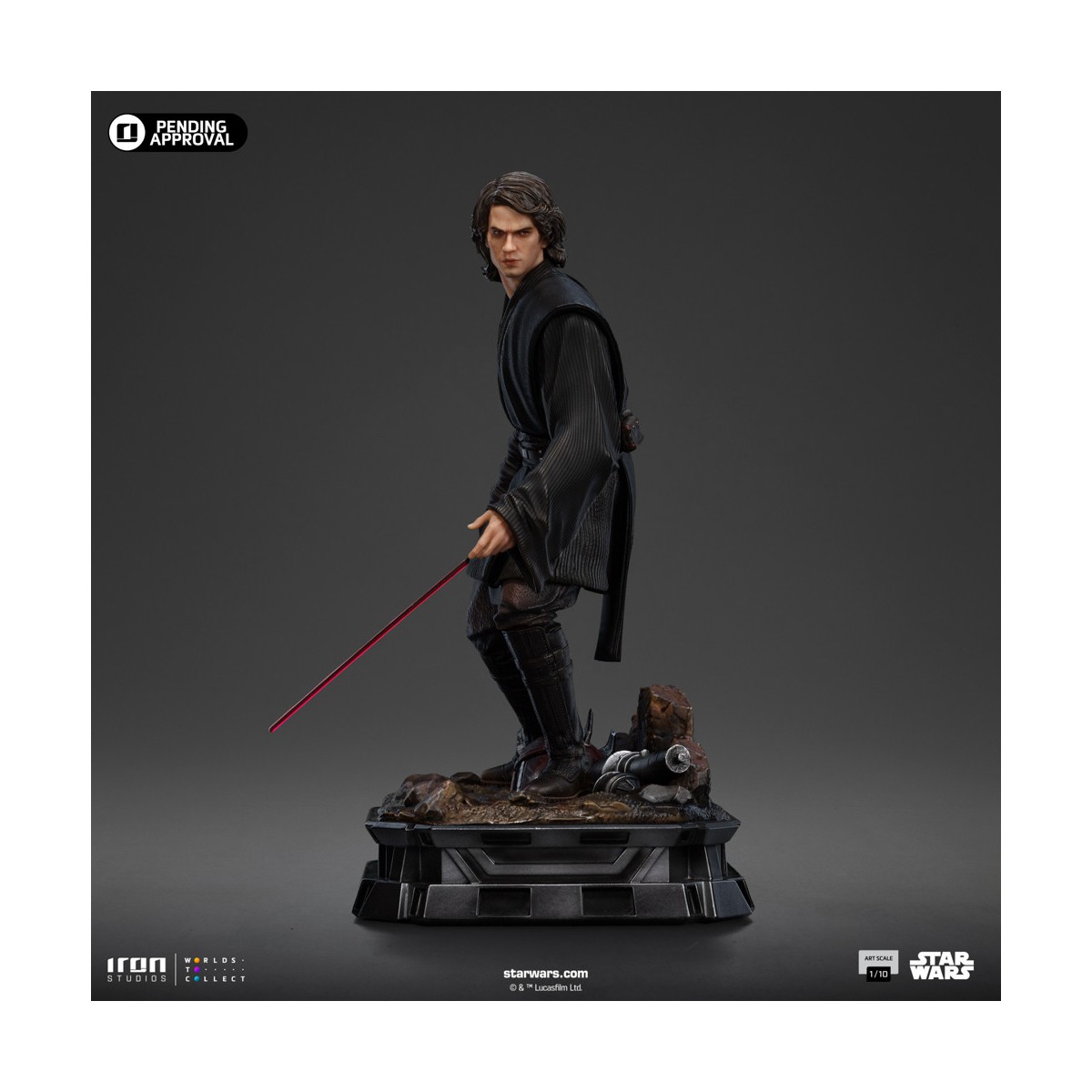 Iron Studios Star Wars - Anakin Skywalker Versión Caballero Jedi - BDS Art Escala 1/10 - Ahsoka