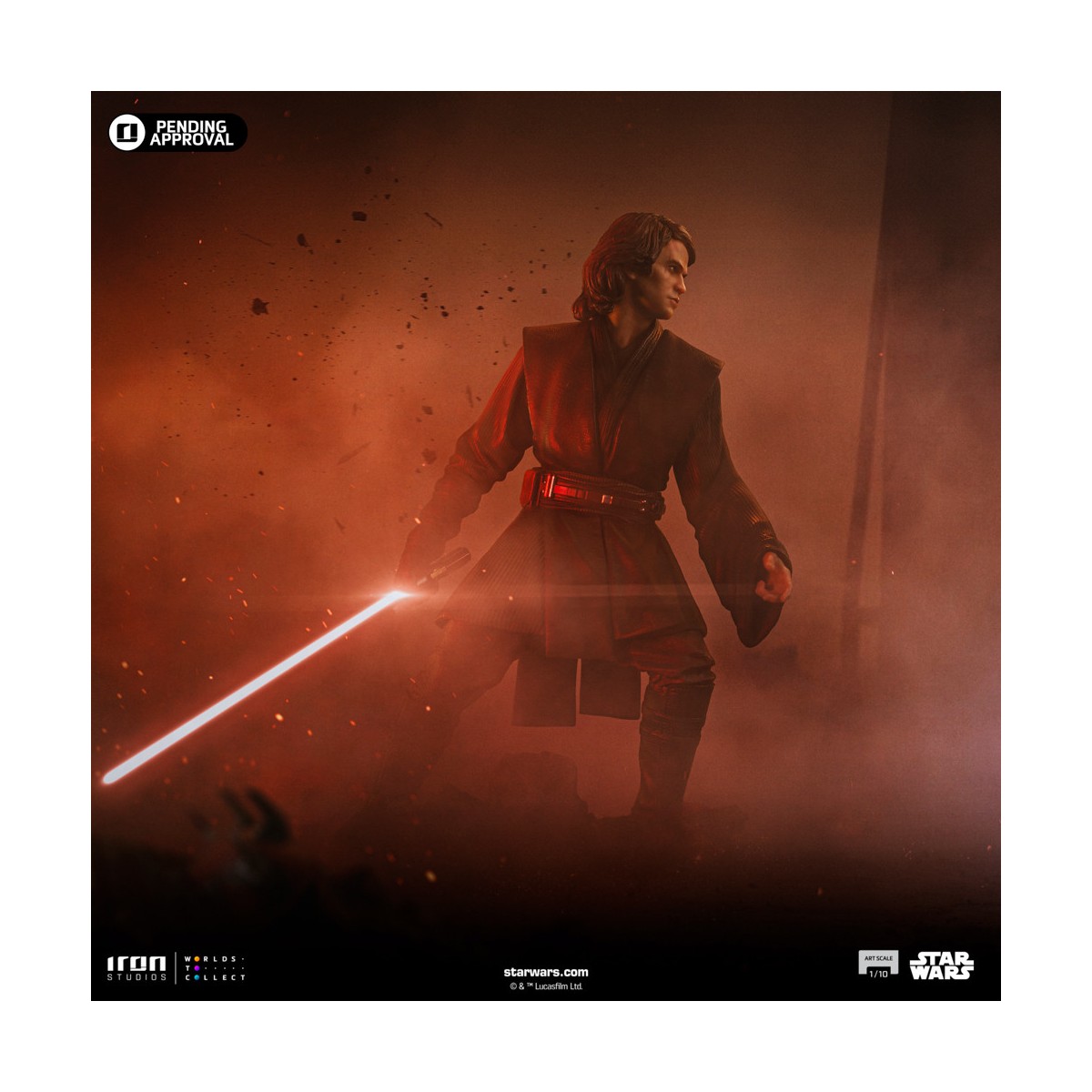 Iron Studios Star Wars - Anakin Skywalker Versión Caballero Jedi - BDS Art Escala 1/10 - Ahsoka