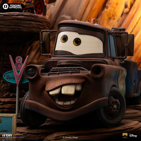Iron Studios - Disney Pixar - Deluxe Art Scale Rayo McQueen y Remolque Mater 1/10 - Cars