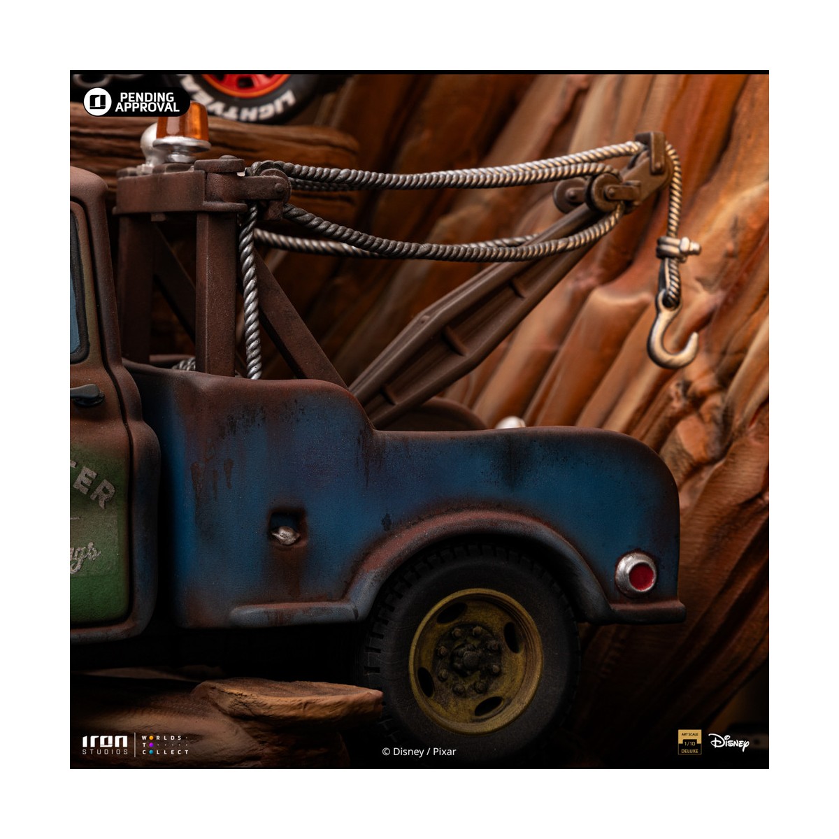 Iron Studios - Disney Pixar - Deluxe Art Scale Rayo McQueen y Remolque Mater 1/10 - Cars