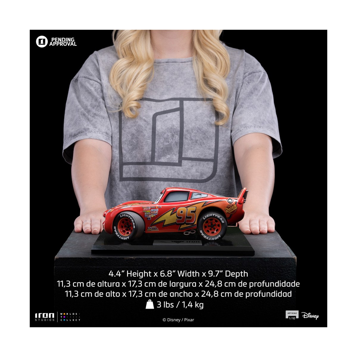 Iron Studios - Disney Pixar - BDS Art Scale Rayo McQueen 1/10 - Cars