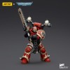 JoyToy Marines Espaciales del Caos - Comedores del Mundo Khorne Berzerker con Eviscerator Chainsword 1/18 - Warhammer 40K