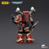 JoyToy Marines Espaciales del Caos - Comedores del Mundo Khorne Berzerker con Eviscerator Chainsword 1/18 - Warhammer 40K