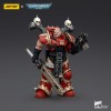 JoyToy Marines Espaciales del Caos - Comedores del Mundo Khorne Berzerker con Eviscerator Chainsword 1/18 - Warhammer 40K