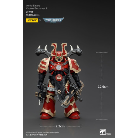 JoyToy Marines Espaciales del Caos - Comedores del Mundo Khorne Berzerker 1 - Warhammer 40K