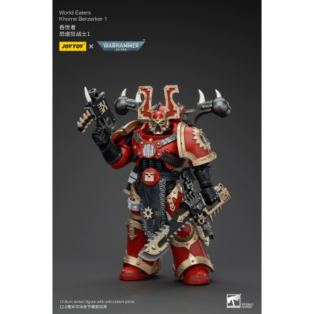 JoyToy Marines Espaciales del Caos - Comedores del Mundo Khorne Berzerker 1 - Warhammer 40K
