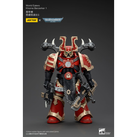 JoyToy Marines Espaciales del Caos - Comedores del Mundo Khorne Berzerker 1 - Warhammer 40K