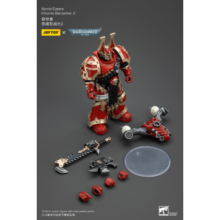 JoyToy Marines Espaciales del Caos - Comedores del Mundo Khorne Berzerker 2 - Warhammer 40K