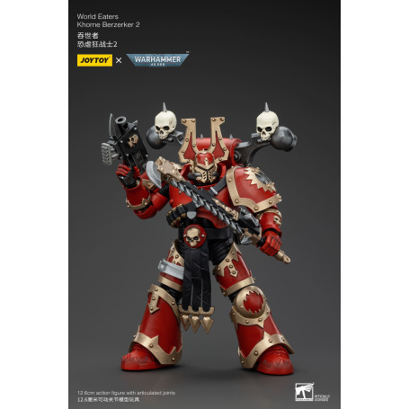 JoyToy Marines Espaciales del Caos - Comedores del Mundo Khorne Berzerker 2 - Warhammer 40K