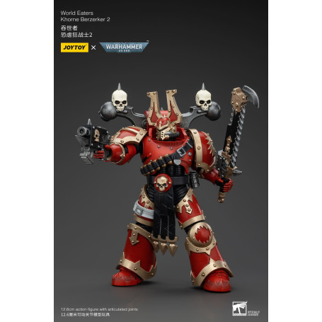 JoyToy Marines Espaciales del Caos - Comedores del Mundo Khorne Berzerker 2 - Warhammer 40K