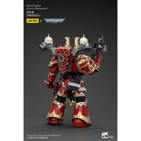 JoyToy Marines Espaciales del Caos - Comedores del Mundo Khorne Berzerker 2 - Warhammer 40K