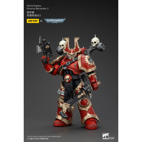JoyToy Marines Espaciales del Caos - Comedores del Mundo Khorne Berzerker 2 - Warhammer 40K