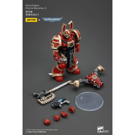 JoyToy Marines Espaciales del Caos - Comedores del Mundo Khorne Berzerker 3 - Warhammer 40K