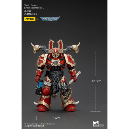 JoyToy Marines Espaciales del Caos - Comedores del Mundo Khorne Berzerker 3 - Warhammer 40K
