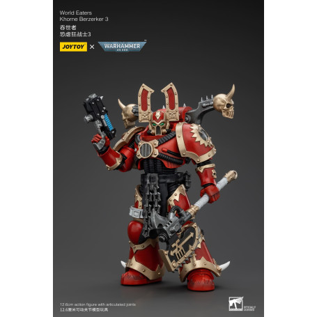 JoyToy Marines Espaciales del Caos - Comedores del Mundo Khorne Berzerker 3 - Warhammer 40K