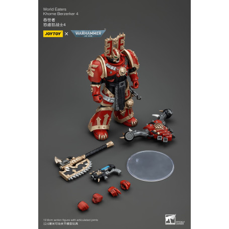 JoyToy Marines Espaciales del Caos - Comedores del Mundo Khorne Berzerker 4 - Warhammer 40K