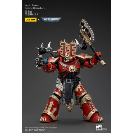 JoyToy Marines Espaciales del Caos - Comedores del Mundo Khorne Berzerker 4 - Warhammer 40K