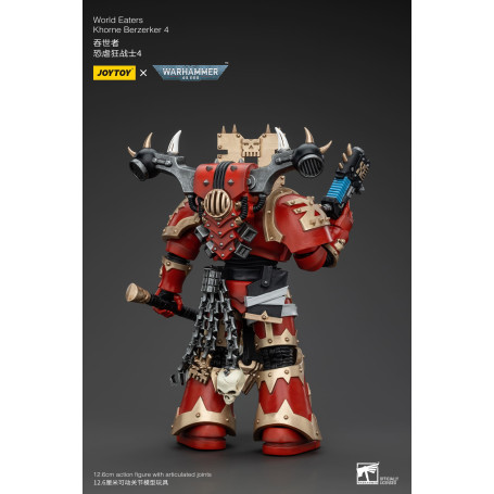 JoyToy Marines Espaciales del Caos - Comedores del Mundo Khorne Berzerker 4 - Warhammer 40K