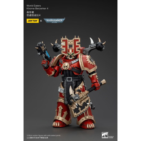 JoyToy Marines Espaciales del Caos - Comedores del Mundo Khorne Berzerker 4 - Warhammer 40K