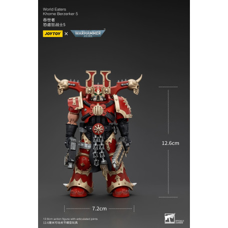 JoyToy Marines Espaciales del Caos - Comedores del Mundo Khorne Berzerker 5 - Warhammer 40K