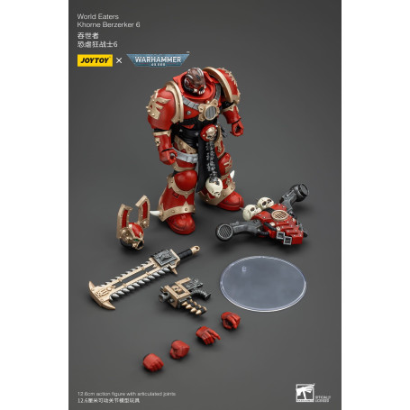 JoyToy Marines Espaciales del Caos - Comedores del Mundo Khorne Berzerker 6 - Warhammer 40K