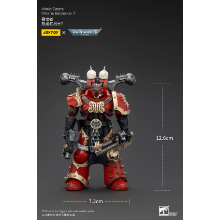JoyToy Marines Espaciales del Caos - Comedores del Mundo Khorne Berzerker 7 - Warhammer 40K