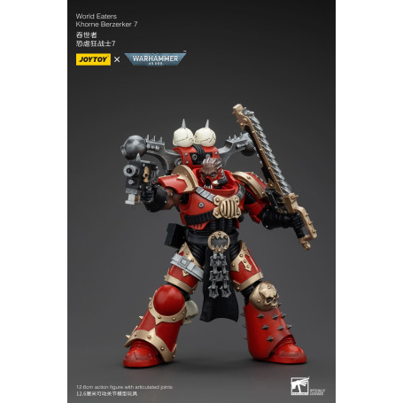 JoyToy Marines Espaciales del Caos - Comedores del Mundo Khorne Berzerker 7 - Warhammer 40K