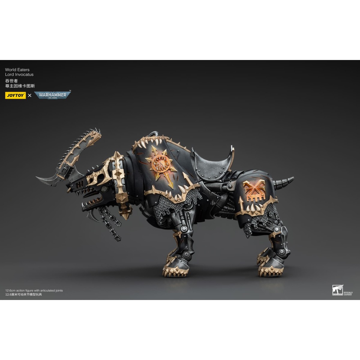 JoyToy Marines Espaciales del Caos - Comedores del Mundo Lord Invocatus - Warhammer 40K
