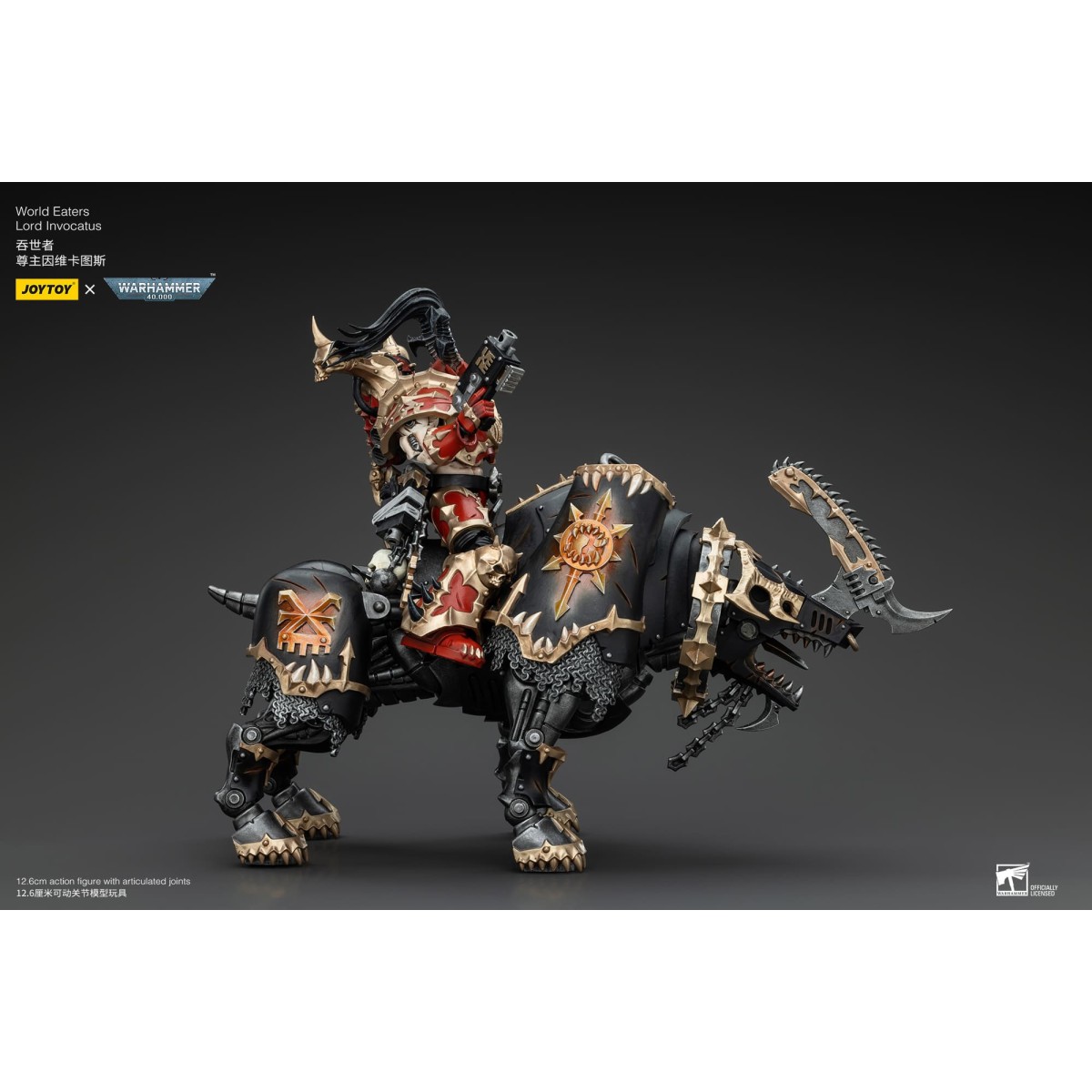 JoyToy Marines Espaciales del Caos - Comedores del Mundo Lord Invocatus - Warhammer 40K
