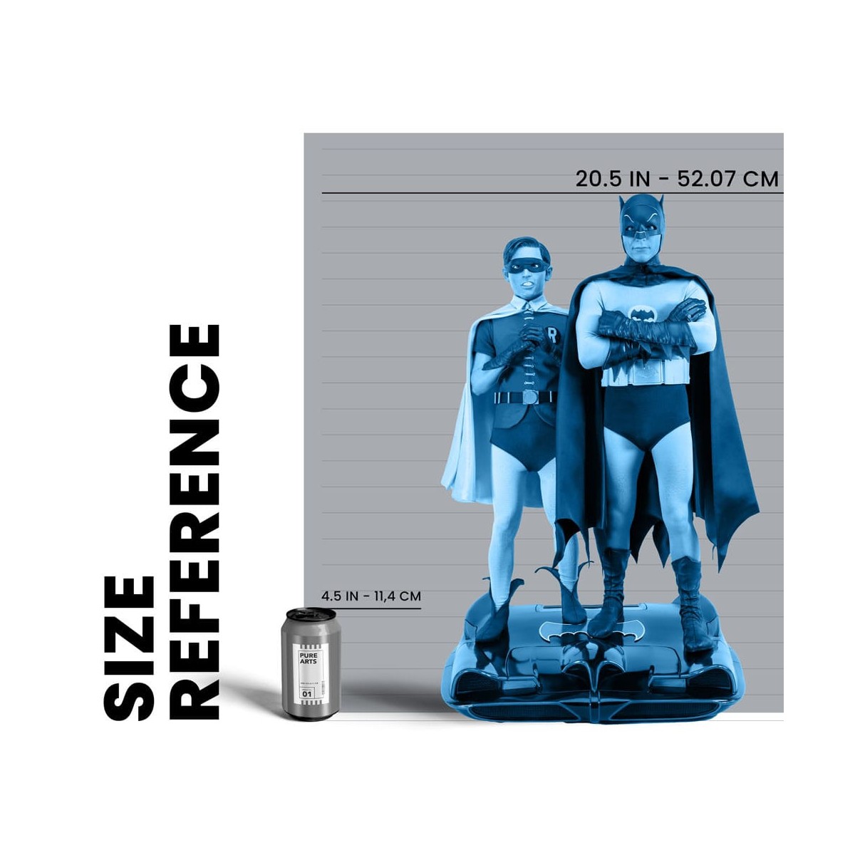 Pure Arts - Estatua de Batman y Robin (1966) 1/4