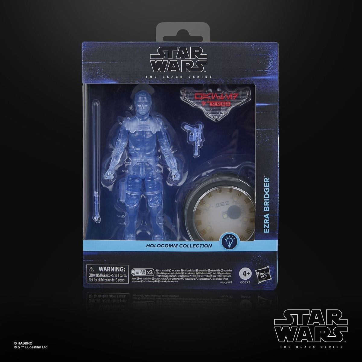 Star Wars La Serie Negra - Ezra Bridger Colección Holocomm - Ahsoka