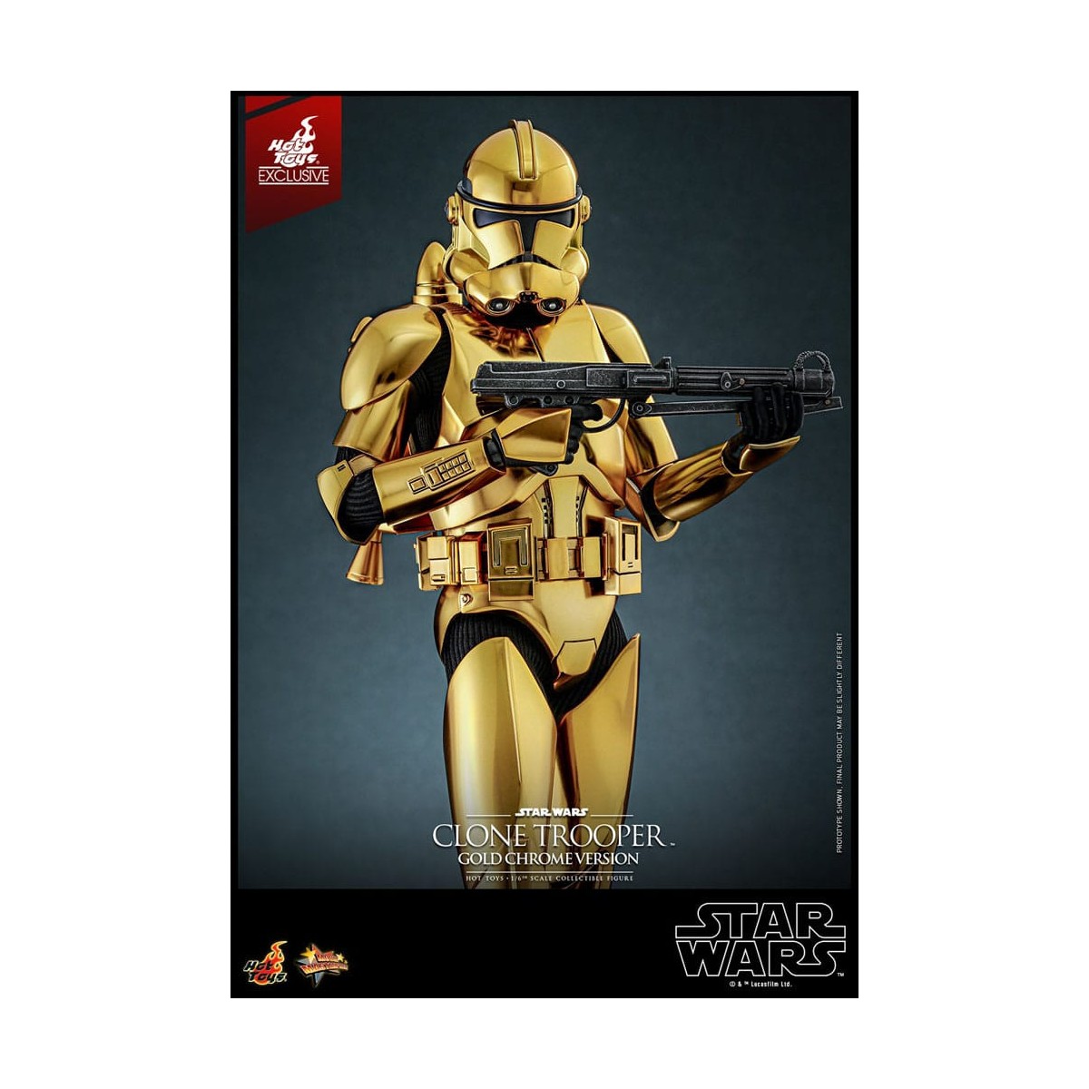 Hot toys Star Wars - Clone Trooper Gold Chrome Version 1/6 Toy Fair Exclusive
