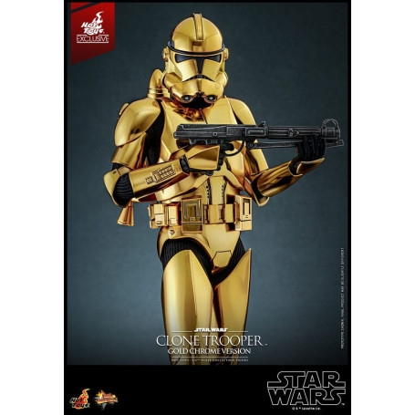 Hot toys Star Wars - Clone Trooper Gold Chrome Version 1/6 Toy Fair Exclusive