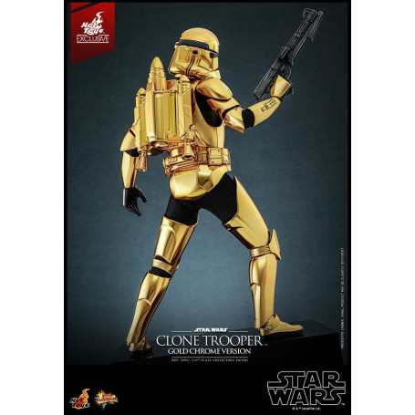 Hot toys Star Wars - Clone Trooper Gold Chrome Version 1/6 Toy Fair Exclusive