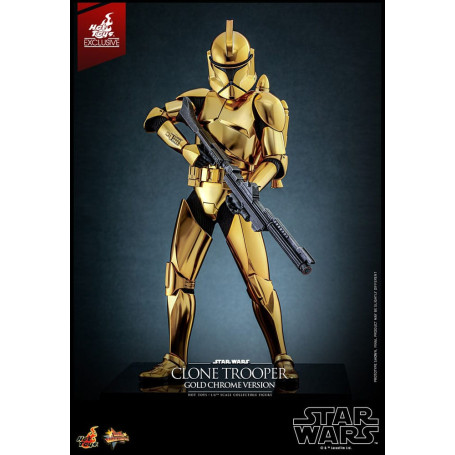 Hot toys Star Wars - Clone Trooper Gold Chrome Version 1/6 Toy Fair Exclusive