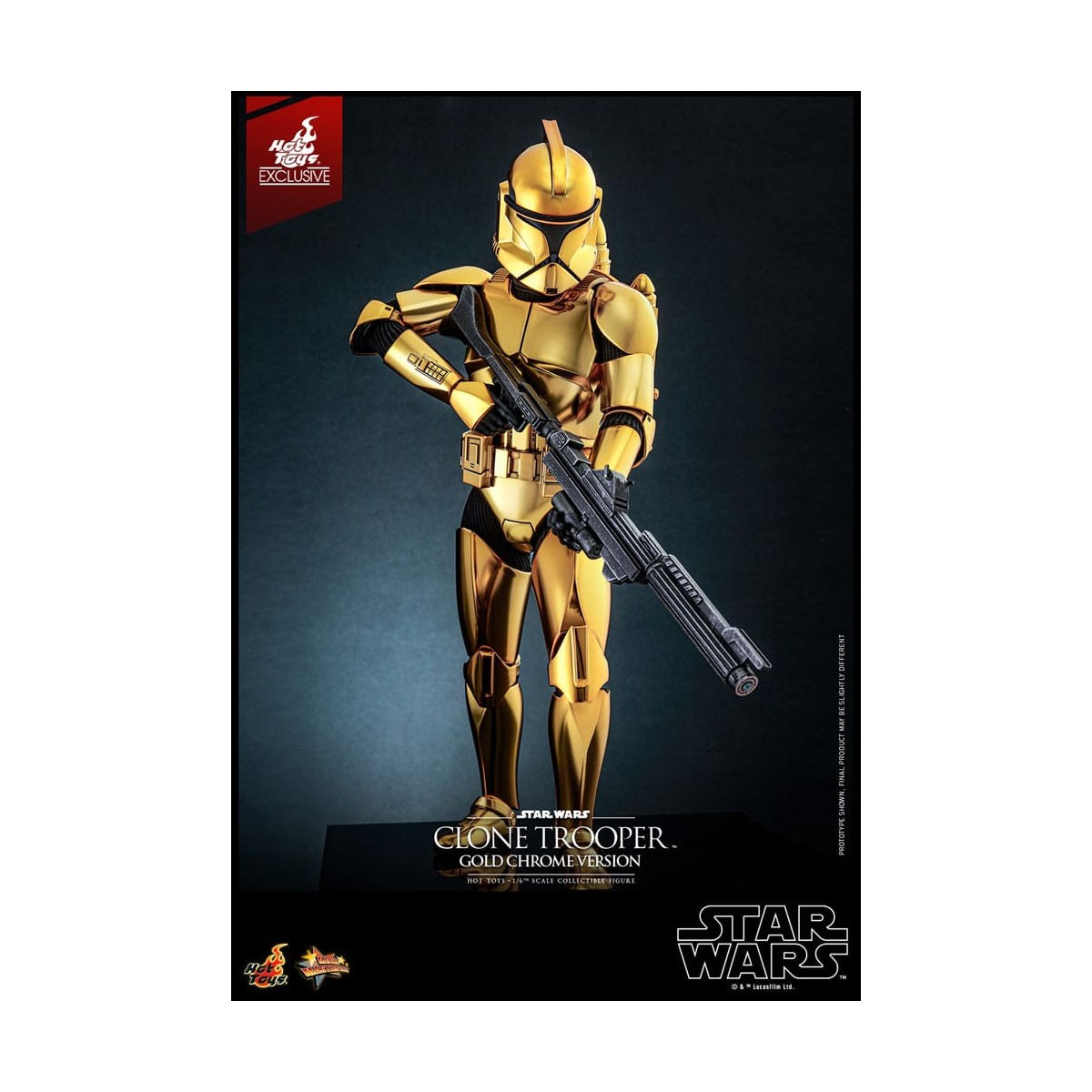 Hot toys Star Wars - Clone Trooper Gold Chrome Version 1/6 Toy Fair Exclusive