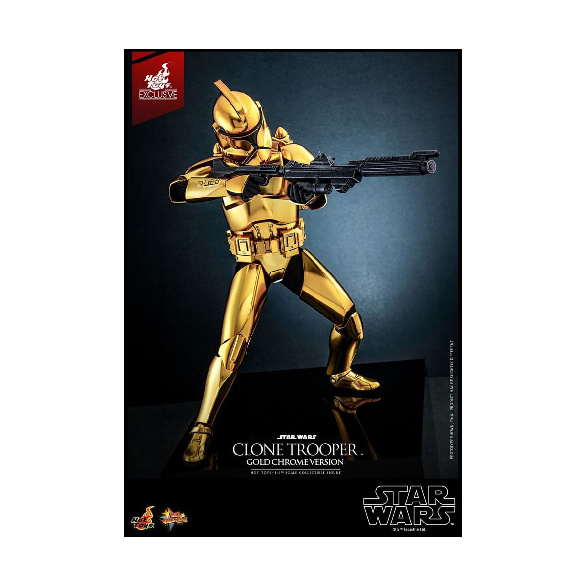 Hot toys Star Wars - Clone Trooper Gold Chrome Version 1/6 Toy Fair Exclusive