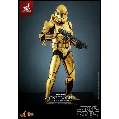 Hot toys Star Wars - Clone Trooper Gold Chrome Version 1/6 Toy Fair Exclusive