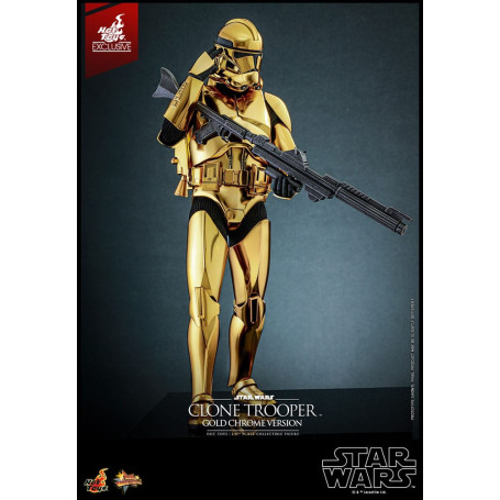 Hot toys Star Wars - Clone Trooper Gold Chrome Version 1/6 Toy Fair Exclusive