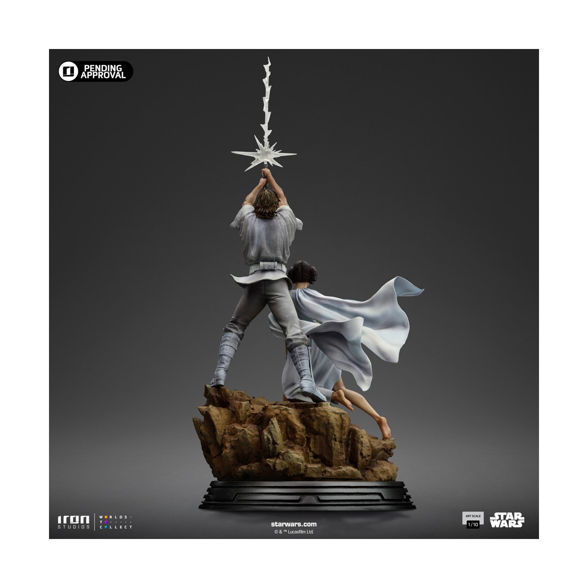 Iron Studios Star Wars - Luke & Leia Movie Poster - Deluxe Art Escala 1/10