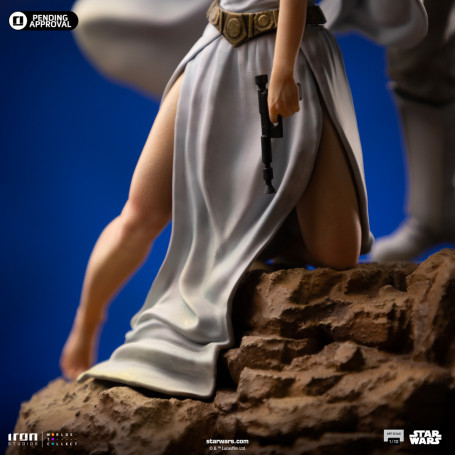 Iron Studios Star Wars - Luke & Leia Movie Poster - Deluxe Art Escala 1/10