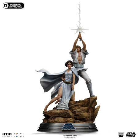 Iron Studios Star Wars - Luke & Leia Movie Poster - Deluxe Art Escala 1/10
