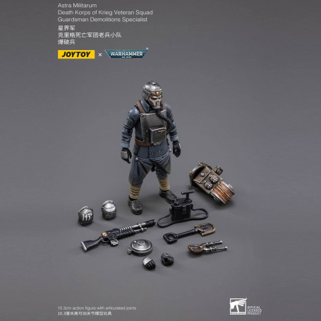 JoyToy - Death Korps of Krieg - Veteran Squad Guardsman Especialista en Demoliciones 1/18 - Warhammer 40K
