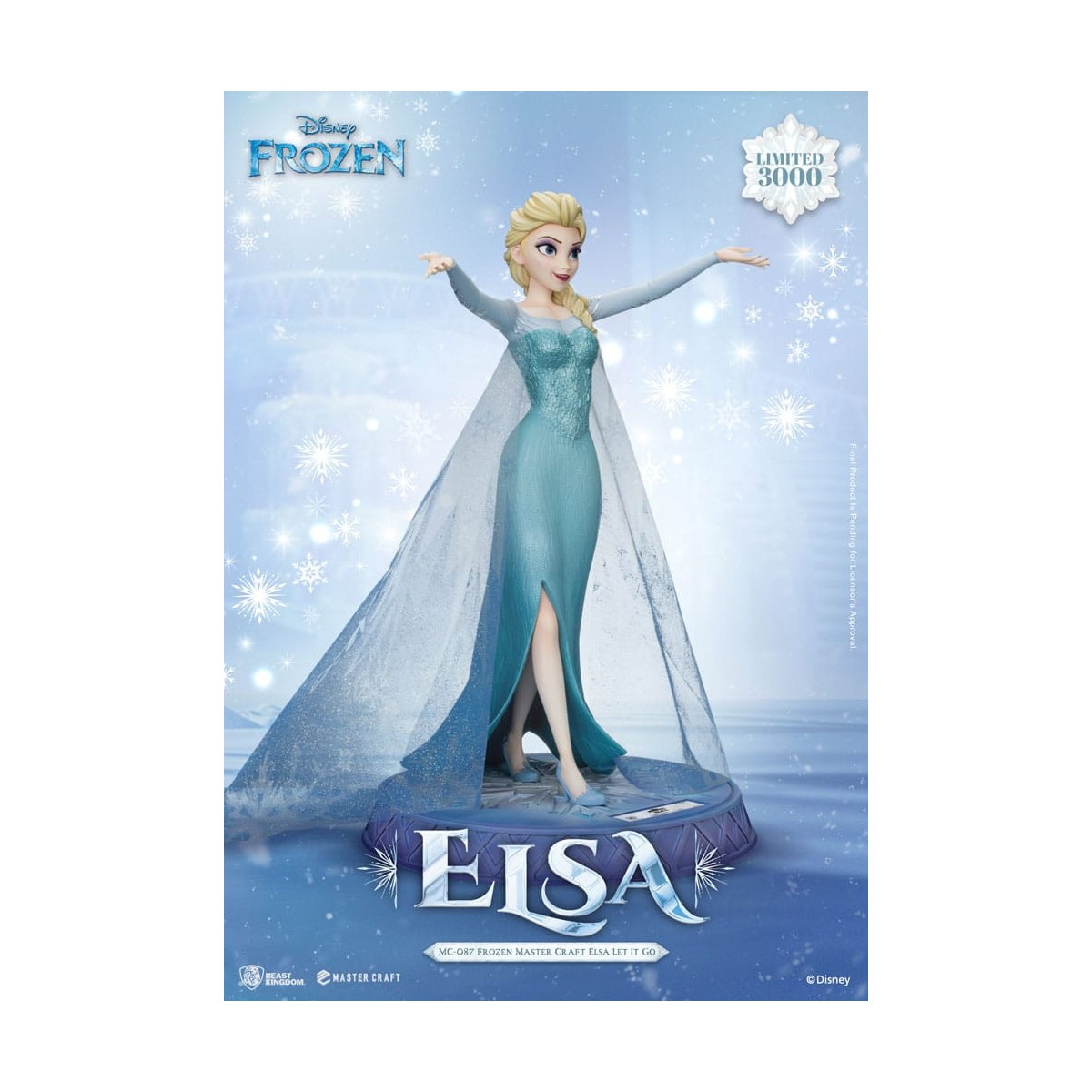 Beast Kingdom Disney - Master Craft Elsa "Let It Go" - La Reina de las Nieves